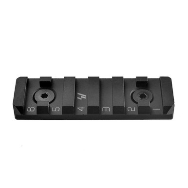 Strike Industries Strike Industries SI-LINK-RS-6-BK Link Rail Section 6 Slots fits most KeyMod & M-Lok version mounting surfaces in Black - $23.95 at ABCSportZ