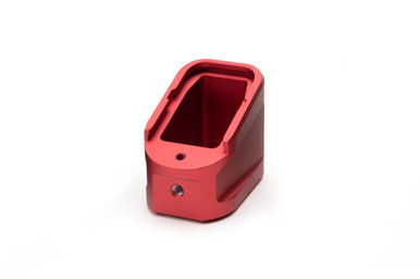Strike Industries Strike Industries SI-EMP-AL-G17-RED Aluminum Extended Magazine Plate for GLOCK G17 (9mm) / G22 (.40 cal) in Red - $36.95 at ABCSportZ