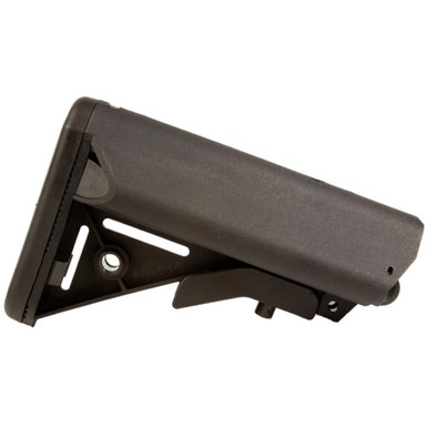 JE Machine Tech PS-ST7B Mil-Spec SOPMOD Buttstock - Adjustable, Impact-Resistant Polymer for Comfort & Durability, Made in USA, CA Compliant