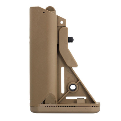 JE Machine Tech PS-ST7T Mil-Spec SOPMOD Adjustable Butt Stock - Durable Polymer, Ambidextrous Design, Watertight Storage, Fits Mil-Spec Carbine Tubes