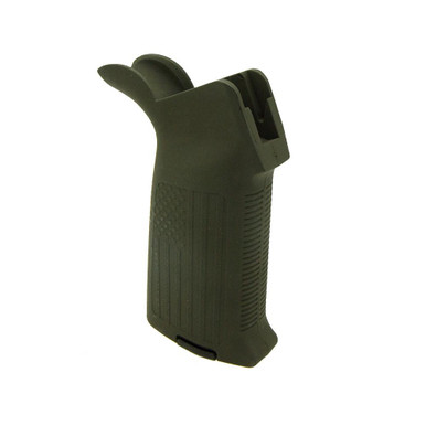 Tiger Rock Inc Tiger Rock Inc. A2FLAG-ODG AR-15/10 A2 Pistol Grip with USA Flag Pattern - OD Green Cerakote Finish - $20.79 at ABCSportZ