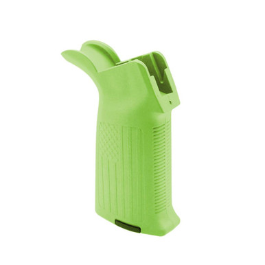 Tiger Rock Inc Tiger Rock Inc. A2FLAG-ZBG AR-15/10 Pistol Grip - USA Flag Pattern in Cerakote Zombie Green - Durable & Ergonomic - $20.79 at ABCSportZ