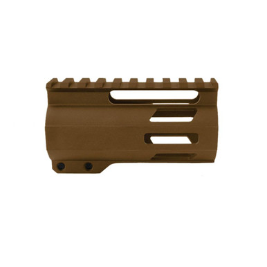 Tiger Rock Inc Tiger Rock Inc. FML-4-BBR AR-15 4" M-Lok Handguard - Burnt Bronze CERAKOTE Finish, Super Slim Free Float Design, Accessory Ready - $51.24 at ABCSportZ