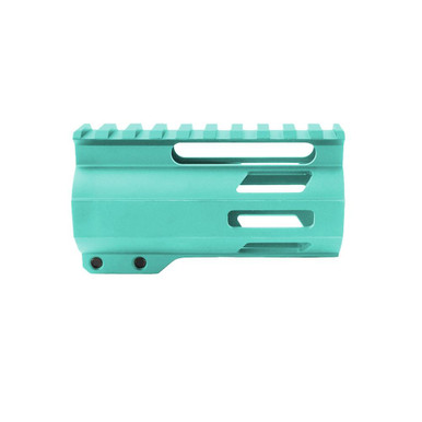 Tiger Rock Inc Tiger Rock FML-4-RGB CERAKOTE Robins Egg AR-15 4" M-Lok Super Slim Free Float Handguard with Accessory Rails - $51.24 at ABCSportZ