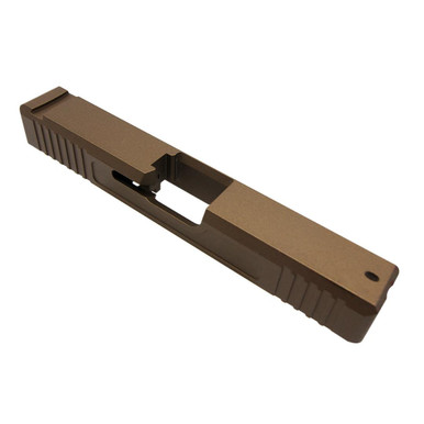 Tiger Rock Inc Tiger Rock Inc. G19S-V2-CBRNZ Custom Stripped GLOCK 19 Slide - Cerakote Burnt Bronze Finish, Made in USA - $162.49 at ABCSportZ