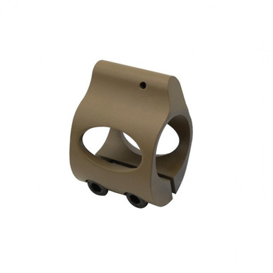 Tiger Rock Inc. GB06-FDE Low Profile Steel Gas Block - .750" Clamp-On Cerakote FDE for AR-15
