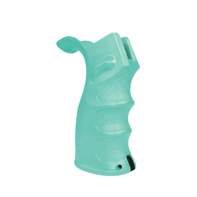 Tiger Rock Inc Tiger Rock Inc. HG003-RGB AR-15/10 Pistol Grip - Ergonomic Trap Door Grip in Cerakote Robins Egg Finish - $15.59 at ABCSportZ