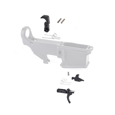 Tiger Rock Inc. LPK-08 223/5.56 Rifle Lower Receiver Parts Kit - Premium Mil-Spec Fire Control Group for Custom Builds & Upgrades