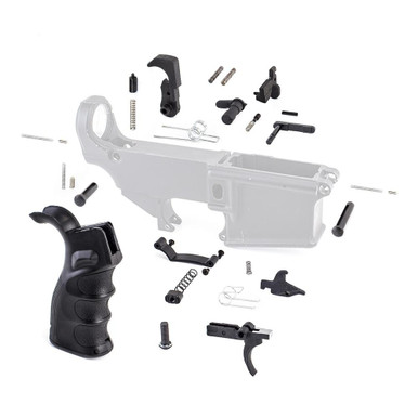 Tiger Rock Inc. LPK-18 AR-15 Lower Parts Kit - Upgraded Grip & Extended Trigger Guard for Enhanced Performance