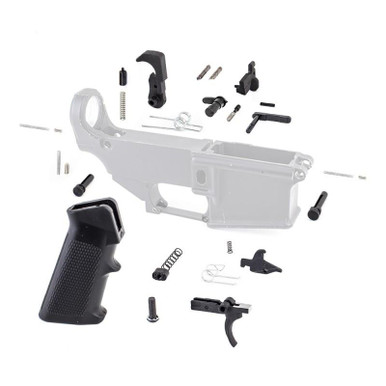 Tiger Rock Inc Tiger Rock Inc. LPK308-17-TG AR-10/LR-308 Lower Parts Kit - Complete Assembly with Standard Grip & Reliable Components - $62.49 at ABCSportZ