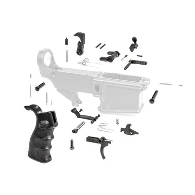 Tiger Rock Inc Tiger Rock Inc. LPK308-19 AR-10/LR-308 Lower Parts Kit - Upgraded Grip, Extended Trigger Guard, Ambidextrous Selector & Steel Pins - $72.49 at ABCSportZ