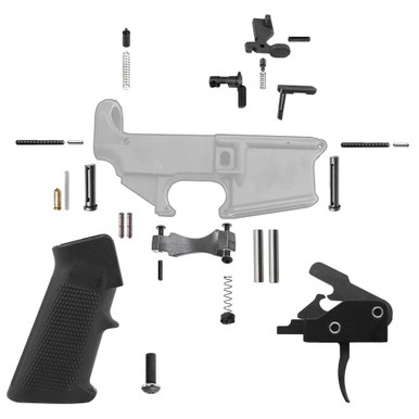 Tiger Rock Inc Tiger Rock Inc. LPK-DT 223/5.56 Rifle Lower Parts Kit with Drop-In Trigger & Ergonomic Grip | Anti-Walk Pins Included - $199.99 at ABCSportZ