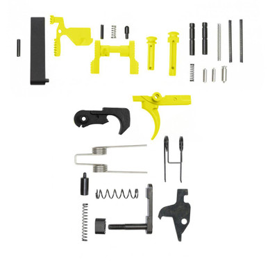 Tiger Rock Inc Tiger Rock Inc. LPK-LEM-NG Cerakote Lemon Zest 223/5.56 Lower Receiver Parts Kit - Enhance Your Rifle's Performance & Style - $55.89 at ABCSportZ