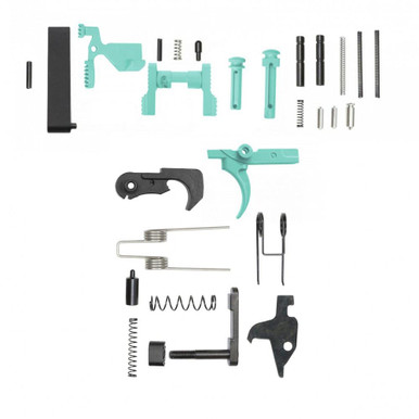 Tiger Rock Inc Tiger Rock Inc. LPK-RGB-NG Cerakote Robins Egg Lower Receiver Parts Kit for 223/5.56 Rifles - Custom Build Essentials Without Grip & Screw - $55.89 at ABCSportZ