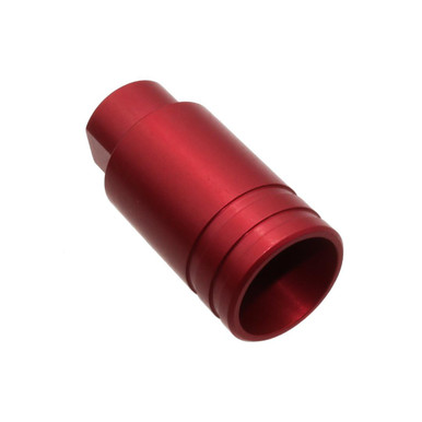 Tiger Rock Inc. MB10-DVRT-RD AR-10/LR-308 Flare Can Recoil Compensator - Lightweight Aluminum in Red for Enhanced Shooting Performance