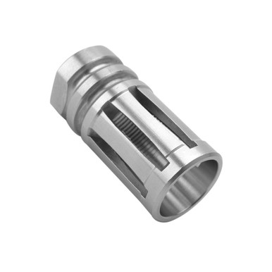 Tiger Rock Inc. MBR05-308-S AR-10 Muzzle Brake - 5 Ports 5/8"x24 Stainless Steel for Reduced Recoil