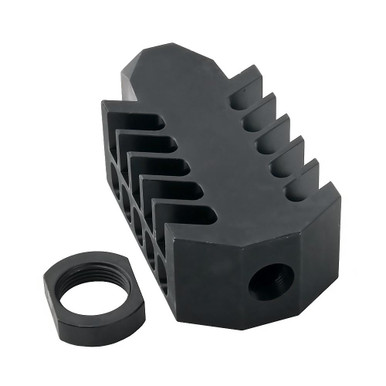 Tiger Rock Inc Tiger Rock Inc. MBRF2# AR-15 Muzzle Brake v2 | Barrett Style 'Tanker' Design | .223/5.56 | Lightweight Aluminum | 1/2x28 Thread Pitch - $27.99 at ABCSportZ