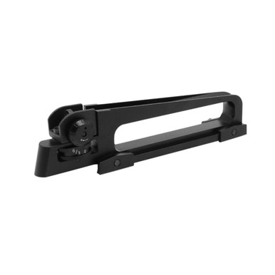 Tiger Rock Inc. RS009 Flat Top A2 Carry Handle - Durable Black Aluminum Carry Handle for AR-15 with Adjustable Mil-Spec Sight