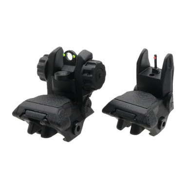 Tiger Rock Inc Tiger Rock Inc. RSPRG Tactical Polymer Flip-Up Front & Rear Sight - Lightweight Precision for Picatinny/Weaver Rails with Adjustable Red & Green Dot Options - $12.49 at ABCSportZ