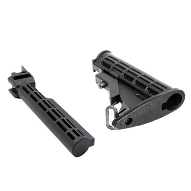Tiger Rock Inc Tiger Rock Inc. ST001TO+ST003 AK-47 Collapsible Stock Kit: Adjustable 6-Position Stock & Durable Tube with QD Sling Swivel - $31.24 at ABCSportZ