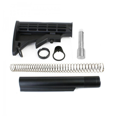 Tiger Rock Inc Tiger Rock Inc. ST009M+ST003M AR 9mm 6 Position Stock Kit - Versatile Mil-Spec Upgrade for Enhanced Firearm Performance - $52.49 at ABCSportZ