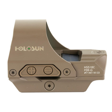 Holosun Technologies Holosun HS510C-GR-FDE Elite Green Reflex Sight - Durable Solar Optic with 50000 Hour Battery Life - $339.99 at ABCSportZ