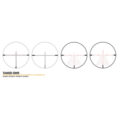 Sig Sauer TANGO-DMR 6x Magnification High-Performance Riflescope - SOTD63114 with Multi-Lock Zero Stop, Illuminated FFP MRAD Reticle
