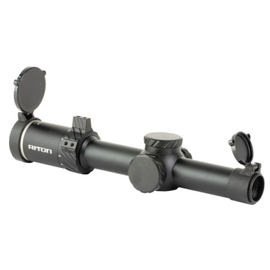 Riton Optics 3 Tactix 1-8x24 Tactical Scope - Illuminated Reticle, Adjustable Turrets, Lightweight & Durable - 3T18ASIBLK23