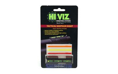 Hi-Viz MPB-TAC Versatile Tactical Shotgun Sight - Snap-On Front Sight with Green & Red LitePipes for 12 Gauge Shotguns