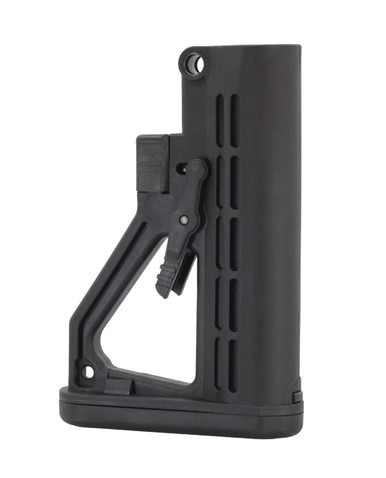 JE Machine Tech PS-ST8B AR15 Skeletonized Buttstock & DPMS Buffer Tube Combo - Lightweight Performance Upgrade for AR10/AR15