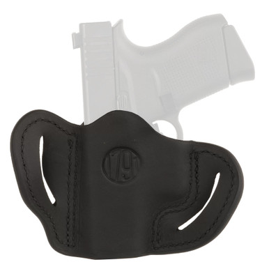 1791 Gunleather 1791 Gunleather OR-BHC-SBL-R Belt Holster for Glock 43 - Premium Handcrafted Steerhide Leather with Optic Cut - $60.99 at ABCSportZ