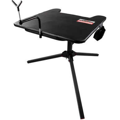 Birchwood Casey BC-MSB300 360 Swivel Shooting Bench & Seat - Comfortable Portable Hunting Accessory with Gear Pouches