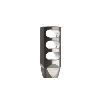 ABCSportZ 223/5.56 Rifle Short 3 Baffle 2 Port Muzzle Brake Stainless