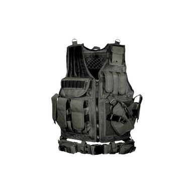 Leapers, Inc. - Utg Leapers UTG PVC-V547BT Tactical Vest - Durable 1680D Polyester, Adjustable Fit, 4 Magazine Pouches for Enhanced Tactical Readiness - $64.97 at ABCSportZ