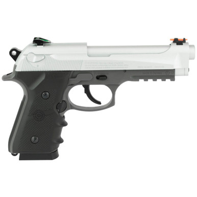 Crosman CM9B CO2 BB Air Pistol - Semi-Automatic with Blowback Slide, Ergonomic Grip & Fiber Optic Sights for Enhanced Accuracy