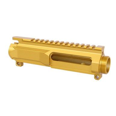 Guntec Usa Guntec USA GT-UPPER-SL-GOLD AR-15 5.56 "Slabside" Stripped Billet Upper Receiver (Anodized Gold) - $107.94 at ABCSportZ