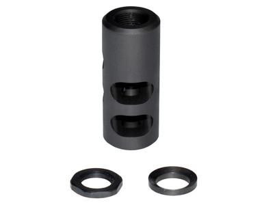 Presma AR-15 MZ-01S-01-B Muzzle Brake | 1/2x28 Thread | Durable Black Steel | Reduce Recoil & Muzzle Rise for Enhanced Accuracy