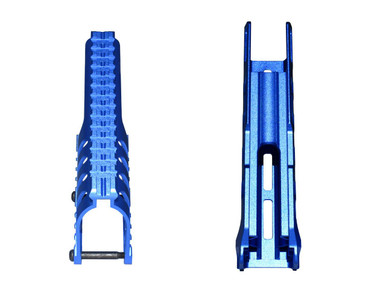 Presma MRMK1-DBL Aftermarket Combo Set for Remington 870 - Aluminum Saddle Mount & Dark Blue Forend Upgrade