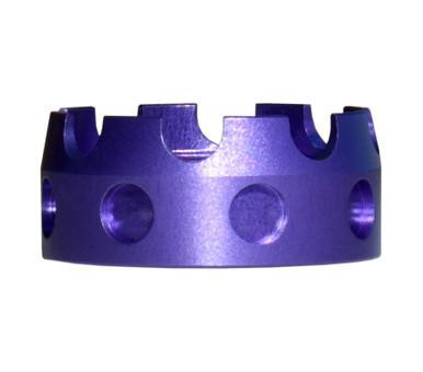 Presma Presma ABNT03-PUR Aluminum Castle Nut - Durable Purple Finish for AR Platforms - Compatible with .223, 5.56, .308 Buffer Tubes - $8.95 at ABCSportZ