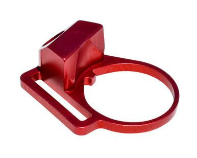 Presma ABTA12-R Tactical Aluminum Receiver End Plate - Durable Sling Adapter for .223/5.56/.308 Buffer Tubes - Stylish Dark Red Finish