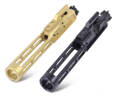 Guntec Usa Guntec USA GT-BCG-LM AR-15 Low Mass Nitride Skeletonized Bolt Carrier Group | Lightweight & Durable BCG in Black or Tin Finish - $88.95 at ABCSportZ