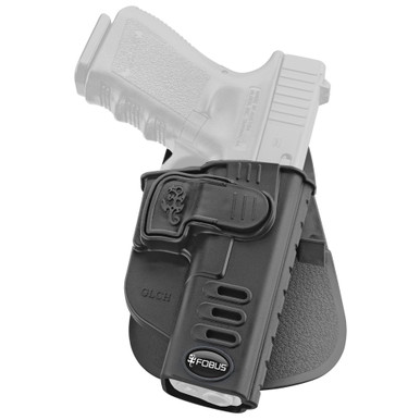 Fobus Glock CH Series Paddle Holster - Right Hand with Trigger Locking Mechanism for Secure and Fast Access