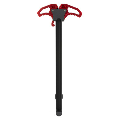 Armaspec ARM161-RED Victory Ambidextrous Charging Handle for 5.56/.223 Rifles - Ergonomic Design with Gas Vents, Red Finish
