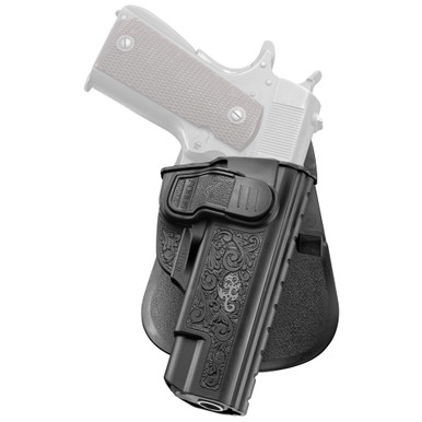 Fobus 1911CH Holster - Right Handed Secure Paddle Holster for 1911 with Trigger Guard Locking System