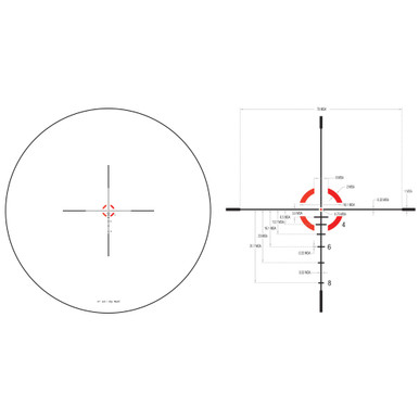 Trijicon Trijicon CREDO 1-4X24 SFP BDC RED Riflescope - Tactical Low-Power Variable Optic with Illuminated Reticle for Superior Clarity & Durability - $863.99 at ABCSportZ