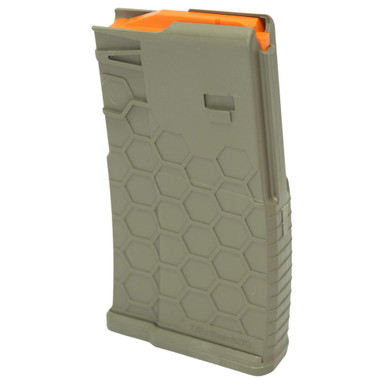 Hexmag HEXMAG HX20-SR25-FDE 20-Round AR10/.308 SR25 Magazine - Durable Composite with Hexture Design for Optimal Grip and Performance - $12.78 at ABCSportZ