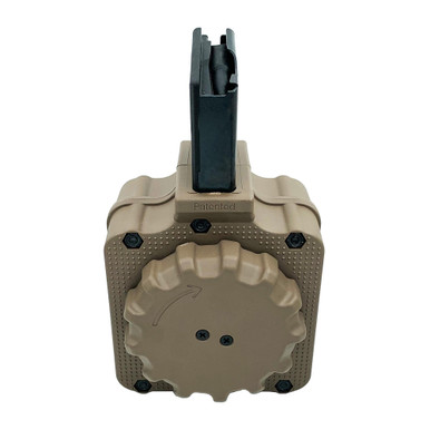 Promag Industries ProMag Industries DRM-A41-FDE 50-Round Drum Magazine for FN SCAR 17 .308 - Durable & Reliable High-Capacity Magazine - $107.23 at ABCSportZ