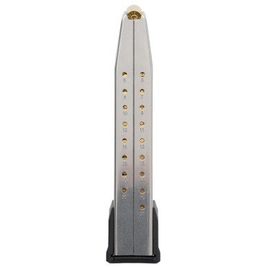 Magpul Industries Magpul Industries MAG1465-SST AMAG 21 Round SIG P320 9mm Magazine - Durable Stainless Steel with High-Visibility Follower - $37.95 at ABCSportZ