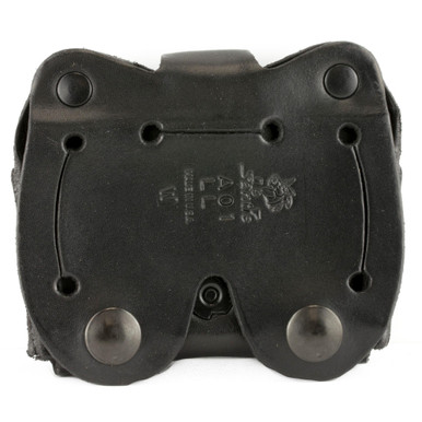 DeSantis Gunhide A01BJLLZ0 Ambidextrous Double Magazine Pouch - Adjustable Belt Carry in Black or Tan Leather
