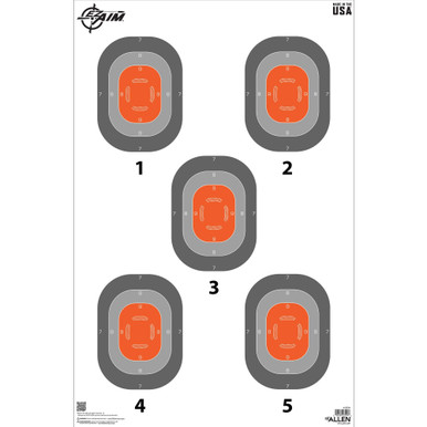 Allen Company 15754 EZ Aim 5-Spot Paper Target - 23x35 Inch Heavyweight Target for Handgun Training and Recreation